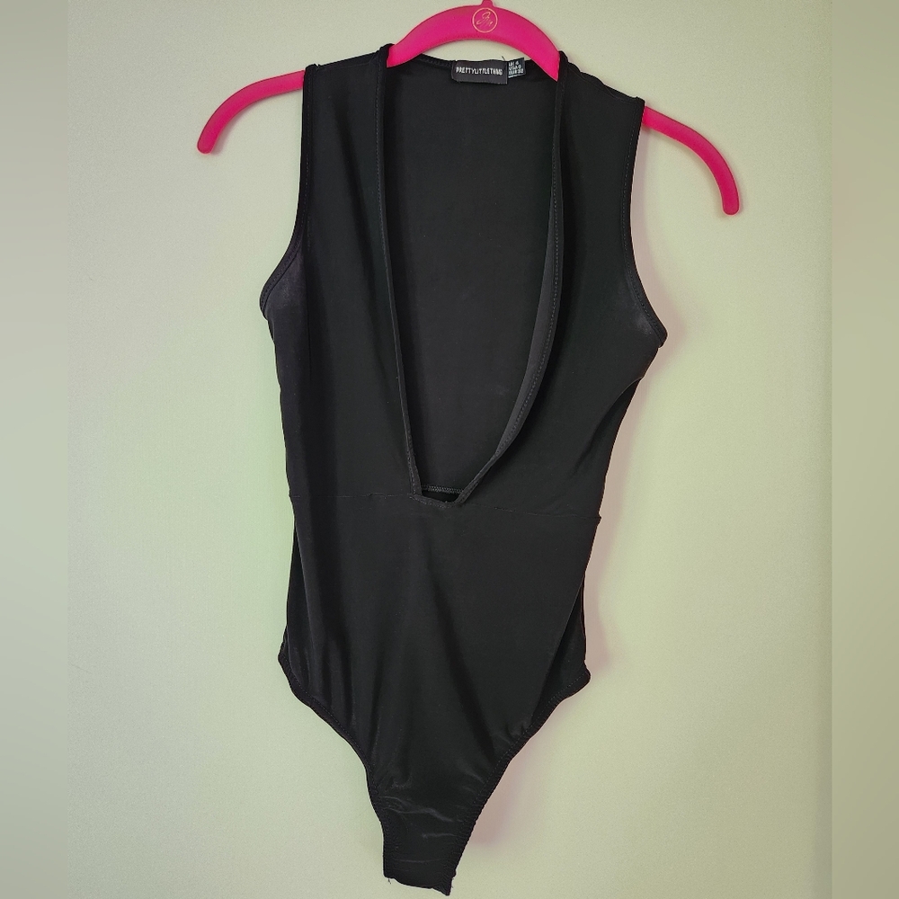 PrettyLittleThing Black Bodysuit